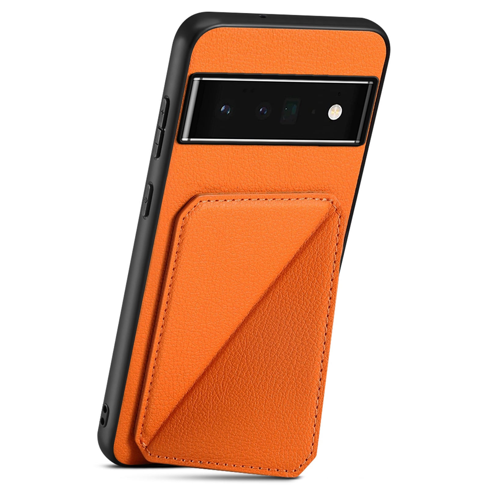 For Google Pixel 6 Pro 5G Case Card Holder Kickstand Feature PU Leather Back Cover For Google Pixel 6 Pro 5G Case Card Holder Kickstand Feature PU Leather Back Cover